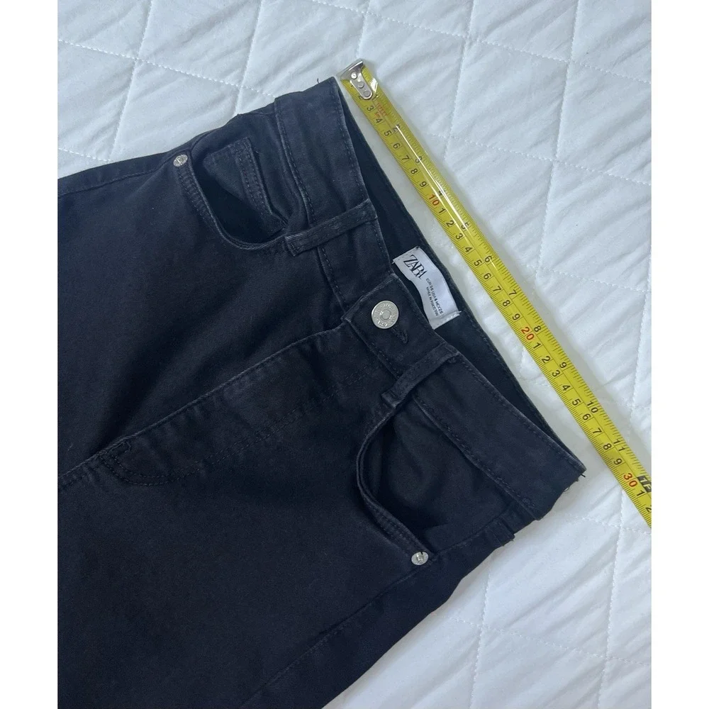 Zara Black Skinny Jeans Size 4 Minimalist Quiet Luxury‎ Clean Girl Stretch Denim